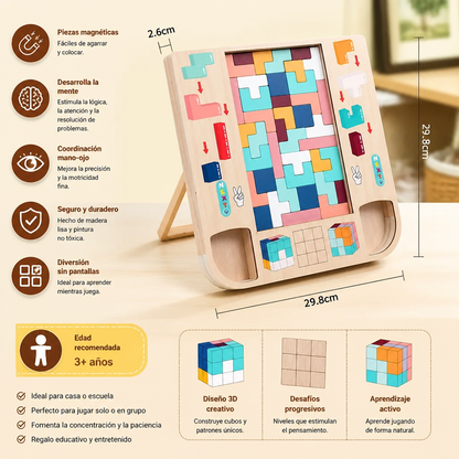 Pon a prueba tu cerebro - Juego de bloques Tetris