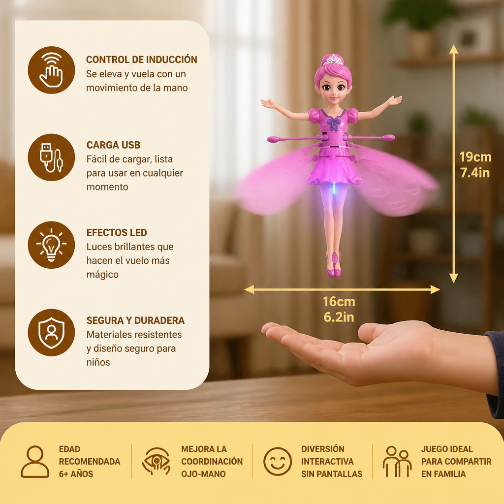 Hada Voladora Mágica Juguete Infantil