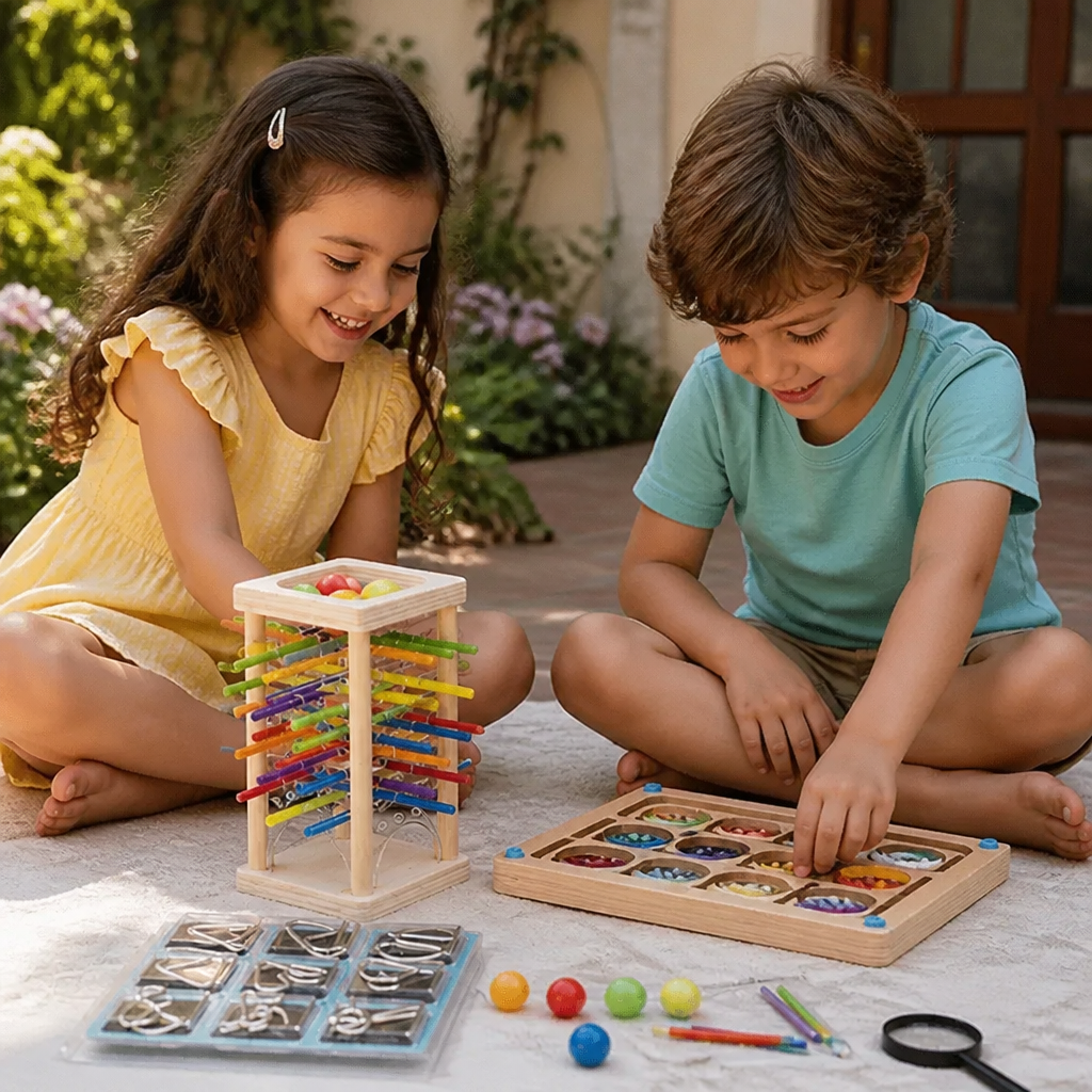 Set de Rompecabezas Montessori de Juego y Desarrollo de 3 Piezas para Niños