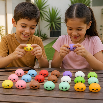 Calendario de Adviento de dumplings blanditos con sorpresas para apretar