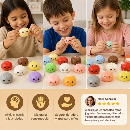 Calendario de Adviento de dumplings blanditos con sorpresas para apretar