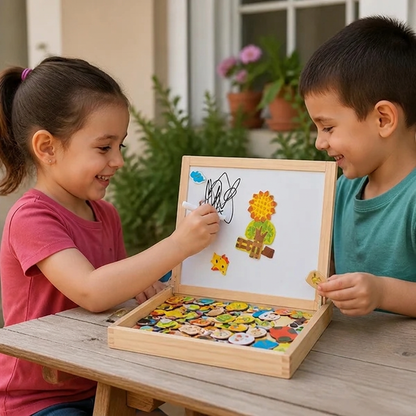 Pizarra de Dibujo Montessori 2 en 1