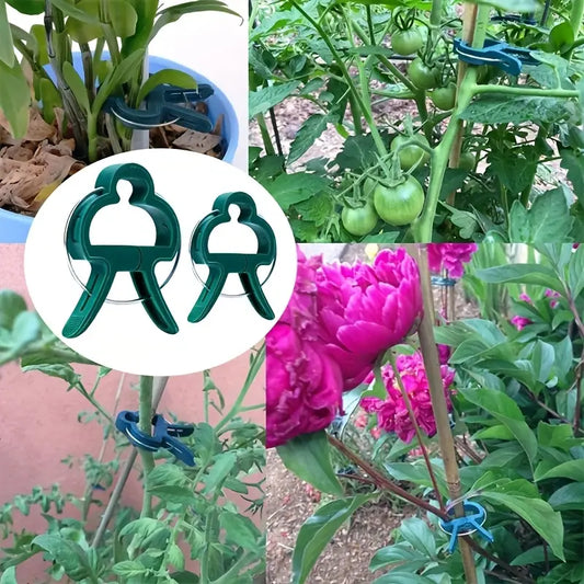 Juego de Pinzas para Jardín - Lazos para Plantas para Sujeción de Plantas y Mantenimiento Del Jardín Sistema de Pinzas para Jardín