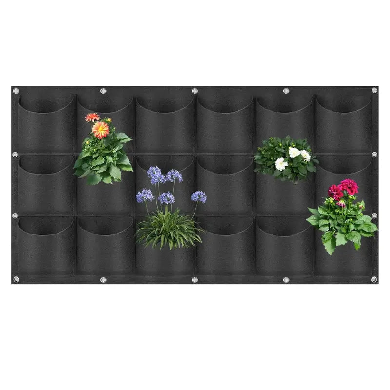 Bolsa para Plantas de Fieltro para Montaje Vertical en la Pared - Bolsa para Plantas Tridimensional de Tejido No Tejido