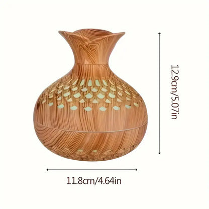 Humidificador De Aromaterapia Con Difusor Led Con Aspecto De Madera Y Luz Nocturna Luz Nocturna Con Led