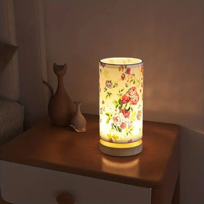 Lámpara De Noche De Aspecto De Lino Con Diseño Moderno - Para Un Ambiente Acogedor