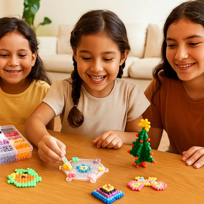 Diy Kit de manualidades con cuentas de agua para niños | Juguete educativo creativo para construir formas y diseños coloridos en 3D