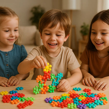 Bloques de construcción de copos de nieve para niños ⎜ Juguete creativo de rompecabezas 3D para diversión educativa y motricidad fina