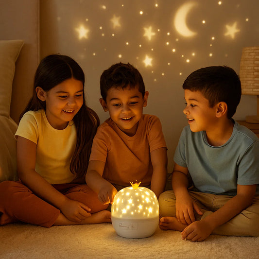 Proyector de cielo estrellado, lámpara nocturna ⎜ Lámpara LED giratoria