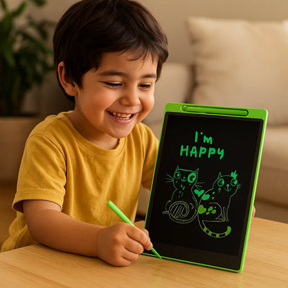 Tableta de dibujo LCD para niños | Tablero de escritura manual reutilizable para el aprendizaje creativo y el garabateo sin ensuciar