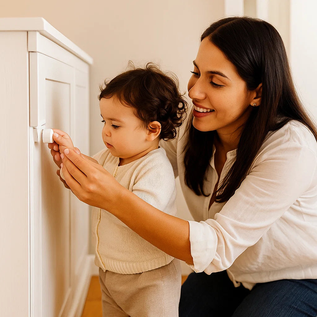Juego de cierres magnéticos de seguridad infantil para armarios y puertas