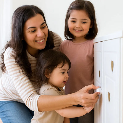 Juego de cierres magnéticos de seguridad infantil para armarios y puertas