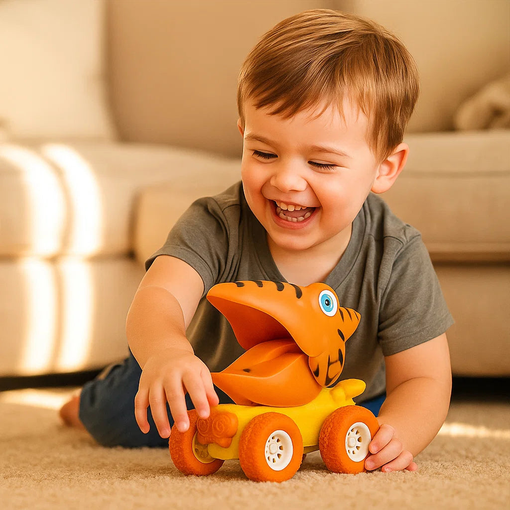 Camiones Monstruo Dino Push & Drive