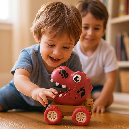 Camiones Monstruo Dino Push & Drive