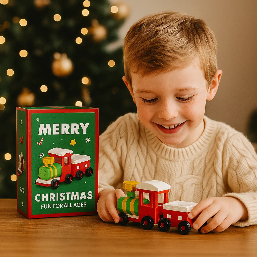 Figuras navideñas creativas de bloques – diversión para toda la familia