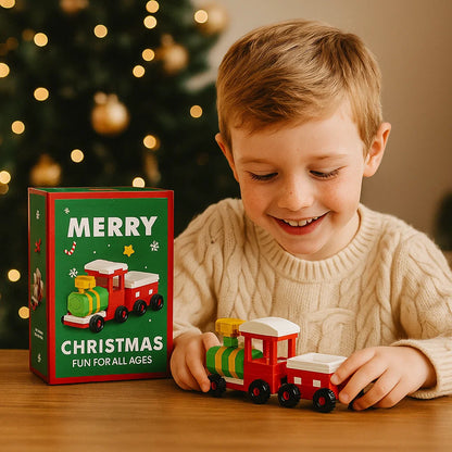 Figuras navideñas creativas de bloques – diversión para toda la familia