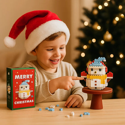 Figuras navideñas creativas de bloques – diversión para toda la familia