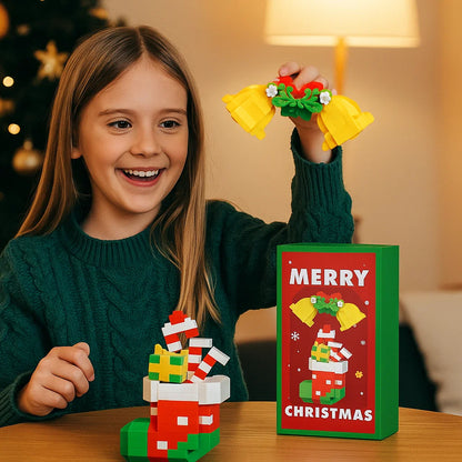 Figuras navideñas creativas de bloques – diversión para toda la familia