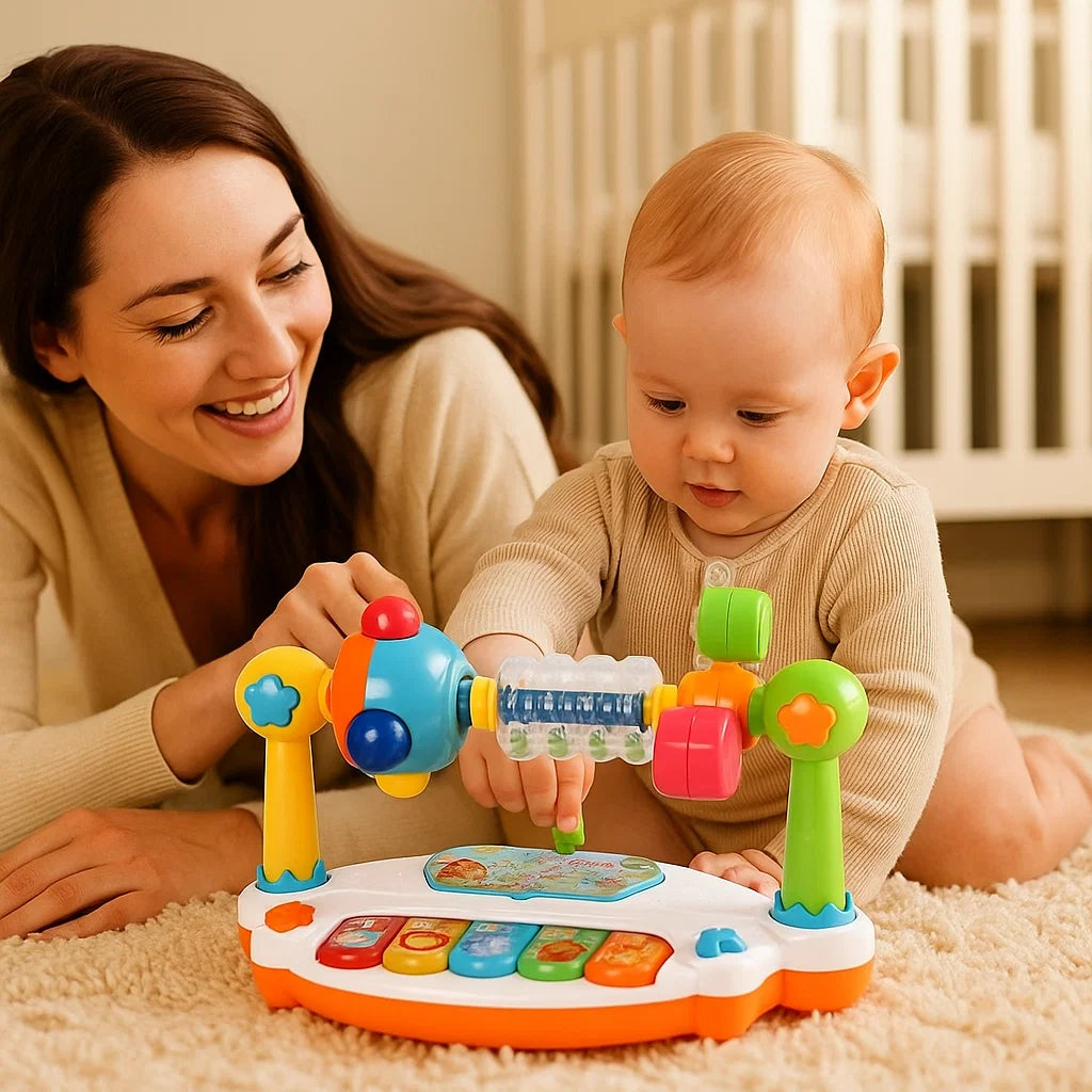 Juguete musical 5 en 1 de aprendizaje para bebés