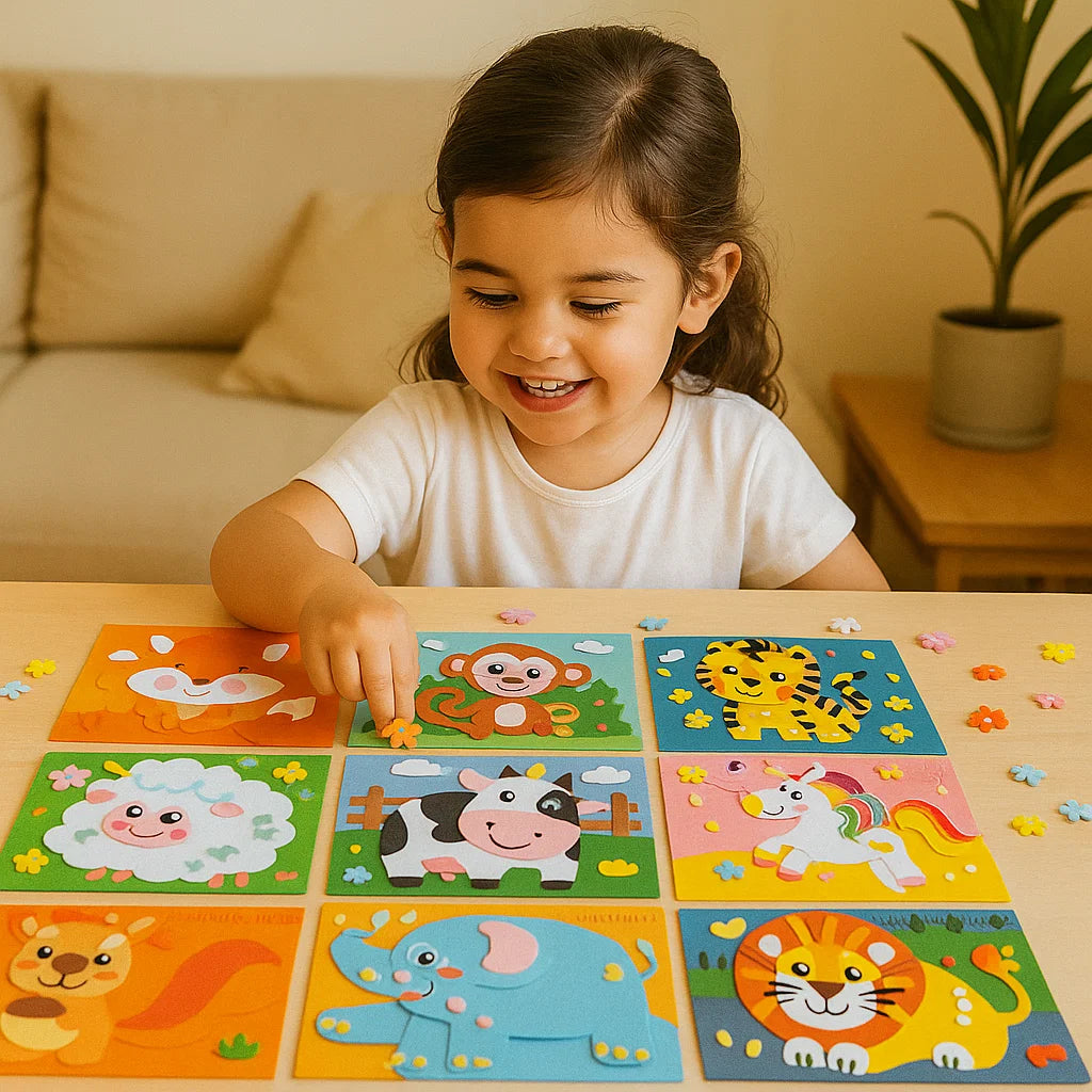 Set creativo de pegatinas para niños