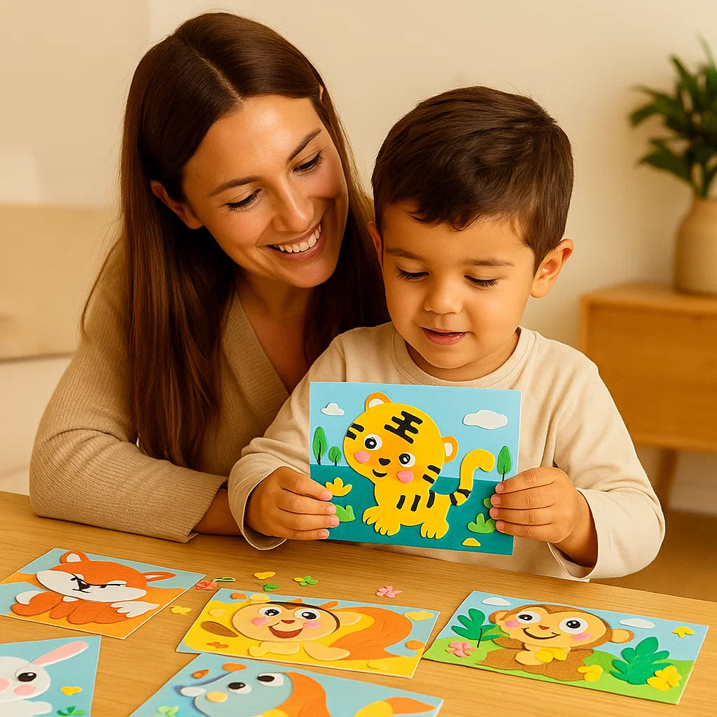 Set creativo de pegatinas para niños