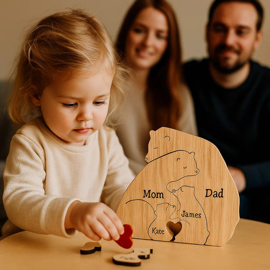 Familia de osos personalizada hecha a mano
