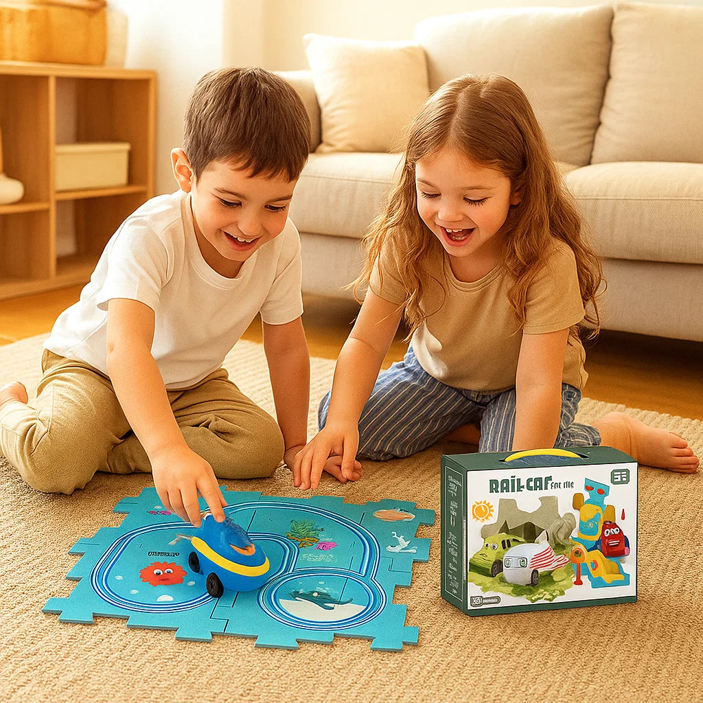 Pistas de Rompecabezas – Carrera con Bloques