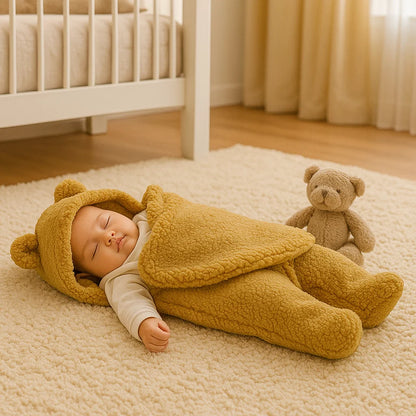 Manta y pijama para bebé con diseño de oso