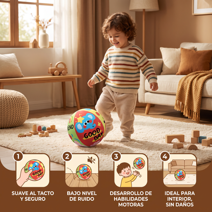 Pelota de juego interior suave y segura con bajo ruido para niños