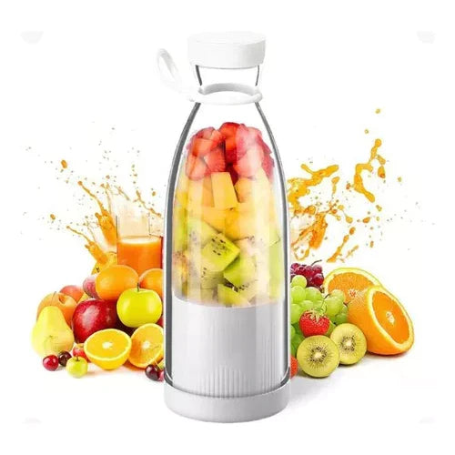 Batidora De Batidos Portátil Y Compacta Con Recipiente Para Fruta Y Tapa Para Beber
