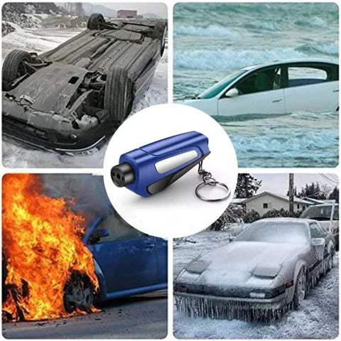Martillo De Emergencia Para Coches Con Cortador De Cinturón - Martillo De Seguridad Compacto Para Rescate Y Escape