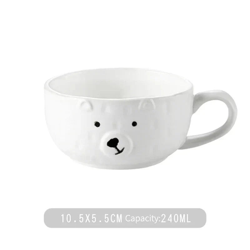 Taza De Cerámica De Oso Polar Linda Taza De Cerámica De Oso Polar