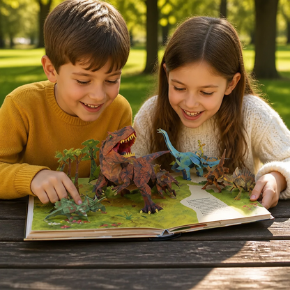 Enciclopedia Interactiva de Dinosaurios Pop-Up 3D