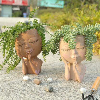 Maceta Decorativa - Maceta Creativa con Cara para Plantas de Interior y Suculentas Maceta Decorativa con Cara para Plantas de Interior y Suculentas