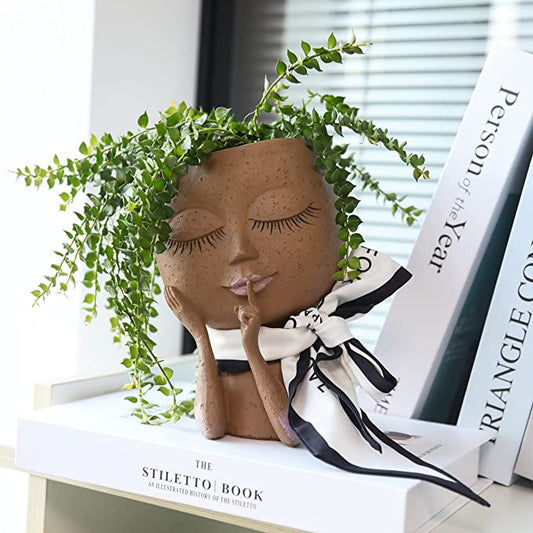 Maceta Decorativa - Maceta Creativa con Cara para Plantas de Interior y Suculentas Maceta Decorativa con Cara para Plantas de Interior y Suculentas