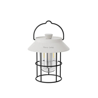 Linterna De Camping LED En Diseño Retro - Lámpara Portátil Para Interior Y Exterior