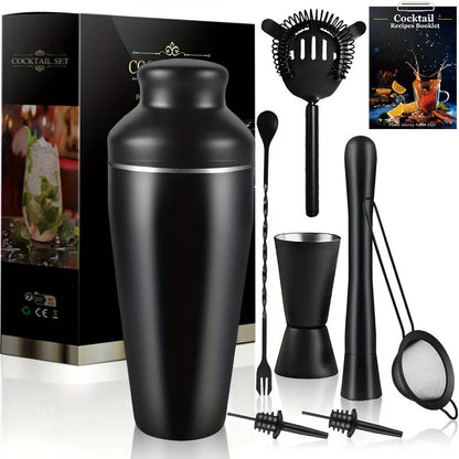 Juego De Coctelería Profesional - Set De Barman De Acero Inoxidable Para Bebidas Perfectas