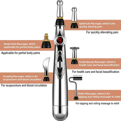 Pluma de Acupuntura Electrónica | Masajeador de Meridianos para Aliviar el Dolor