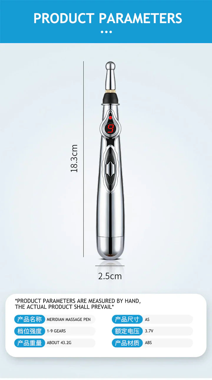 Pluma de Acupuntura Electrónica | Masajeador de Meridianos para Aliviar el Dolor