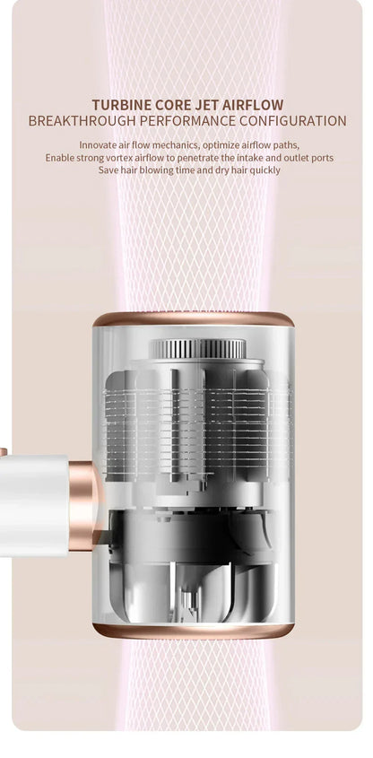 Secador de Pelo de Alto Rendimiento de 2400w con Función de Aire Frío y Caliente - Tecnología Iónica