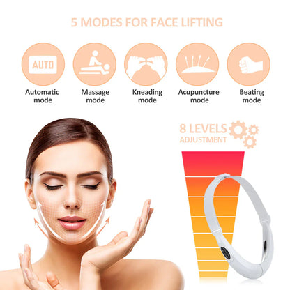 Estimulador Facial Ems con Terapia Led - Lifting Facial y Eliminador de Papada