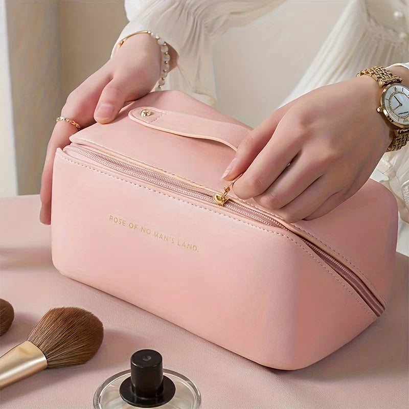Organizador de Maquillaje de Viaje con Cremallera - Elegante Neceser Elegante Neceser de Maquillaje con Cremallera