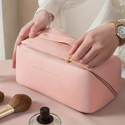 Organizador de Maquillaje de Viaje con Cremallera - Elegante Neceser Elegante Neceser de Maquillaje con Cremallera