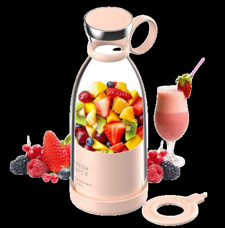 Batidora De Batidos Portátil Y Compacta Con Recipiente Para Fruta Y Tapa Para Beber