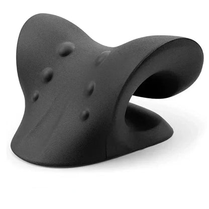 Estirador de Cuello y Hombros - Cojín de Tracción Cervical para la Alineación Vertebral y Masaje