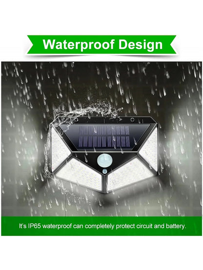 Luz Solar Versátil - Lámpara Led De Exterior Resistente A La Intemperie Con Detector De Movimiento