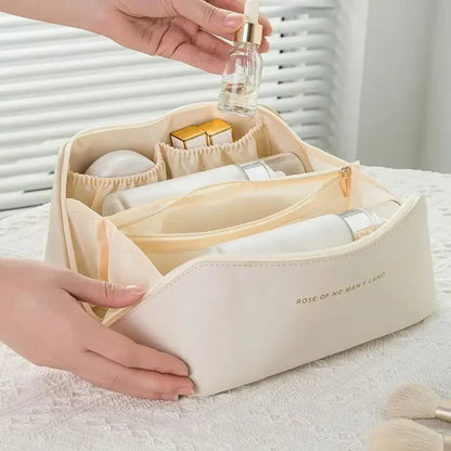 Organizador de Maquillaje de Viaje con Cremallera - Elegante Neceser Elegante Neceser de Maquillaje con Cremallera