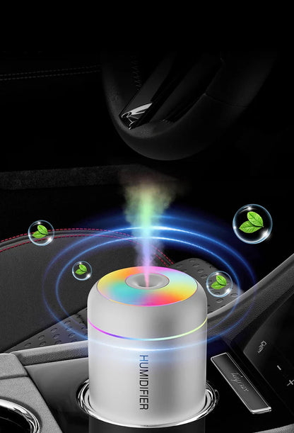 Humidificador Compacto Con Aromaterapia Alimentado Por Usb Para El Coche Y El Dormitorio