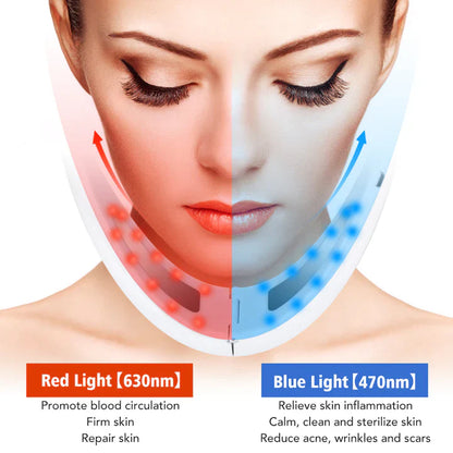Estimulador Facial Ems con Terapia Led - Lifting Facial y Eliminador de Papada