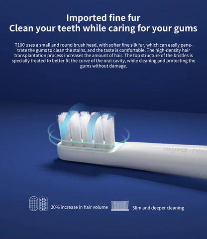Cepillo de Dientes Sónico Eléctrico - Resistente Al Agua y Recargable por Usb